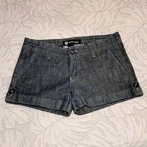Denim stretch shorts
